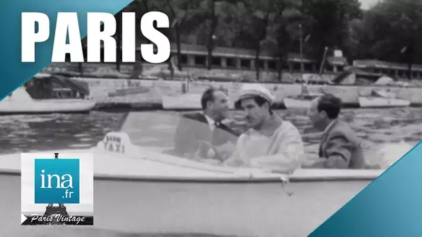 1961 : Des bateaux taxis pour éviter les embouteillages à Paris | Archive INA