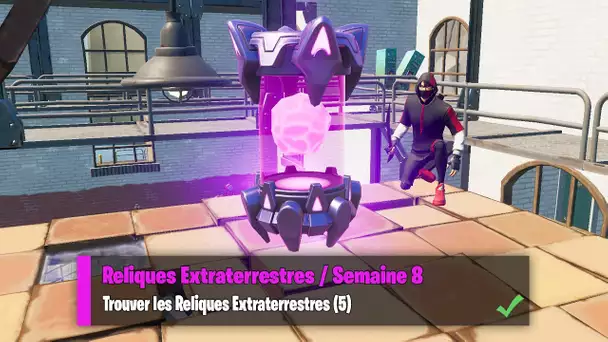 TROUVER LES RELIQUES EXTRATERRESTRES (5) - FORTNITE RELIQUES EXTRATERRESTRES SEMAINE 8