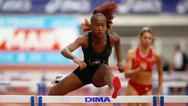 Saint-Brieuc 2020 : Finale 60 m haies Espoirs F (Cyréna Samba-Mayela en 7''98)