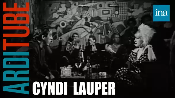 Cyndi Lauper et Thierry Ardisson dans "Lunettes Noires Pour Nuits Blacnhes" | Ina Arditube