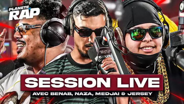 SESSION FREESTYLE avec Benab, Naza, Medjai & Jersey ! #PlanèteRap