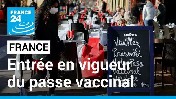 France : entrée en vigueur du passe vaccinal dans tout le pays • FRANCE 24