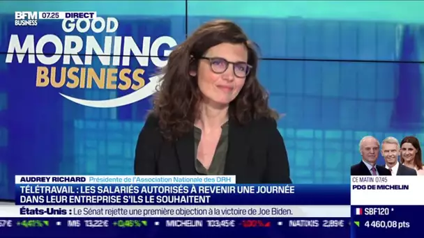 Audrey Richard (ANDRH) : Les salariés en télétravail autorisés à revenir dans leurs entreprises