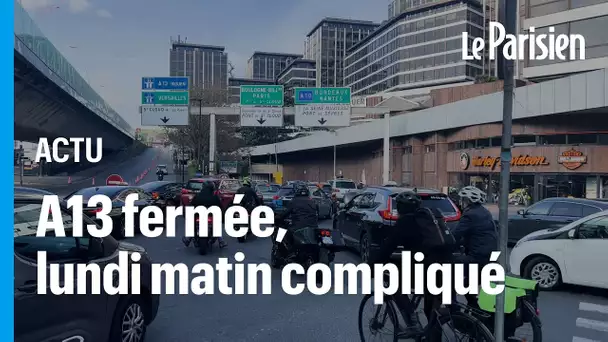 Fermeture de l'A13 : lundi matin compliqué pour les automobilistes de St-Cloud