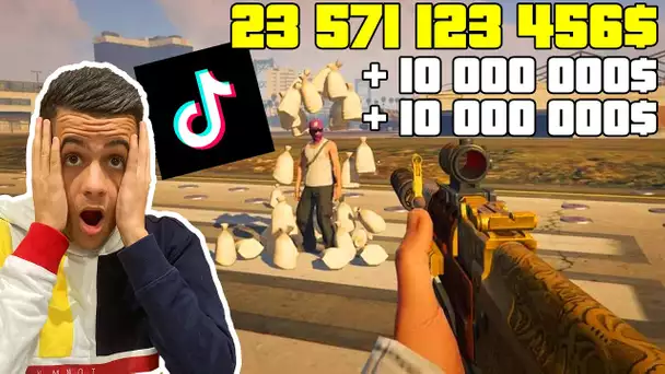 JE DEVIENS MILLIONAIRE GRACE A DES GLITCH D'ARGENT TIKTOK SUR GTA 5