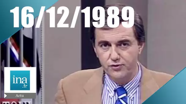 20h Antenne 2 du 16 décembre 1989 - Archive INA
