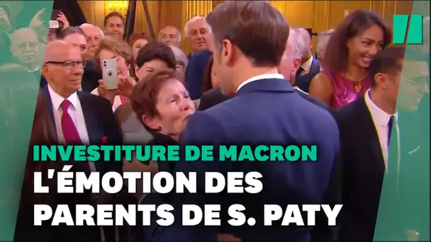 Cérémonie d'investiture d'Emmanuel Macron: l'émotion des parents de Samuel Paty