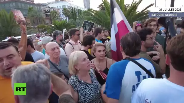 Géorgie : manifestation contre l'arrivée d'un navire avec des touristes russes à Batoumi