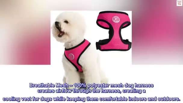 Gooby Soft Mesh Dog Harness - All Weather Mesh Head