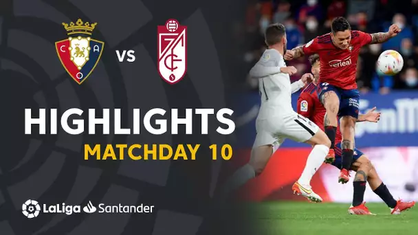 Resumen de CA Osasuna vs Granada CF (1-1)