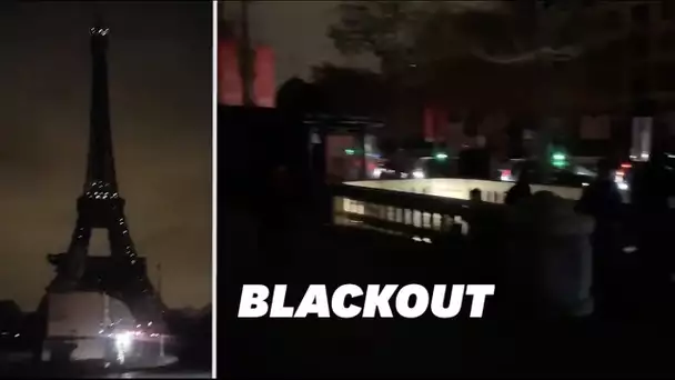 Les images de Paris dans le noir après une panne électrique
