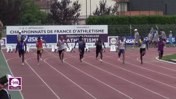 Albi 2017 : Finale 100 m Nationaux M (Guy-Elphège Anouman en 10&#039;&#039;39)