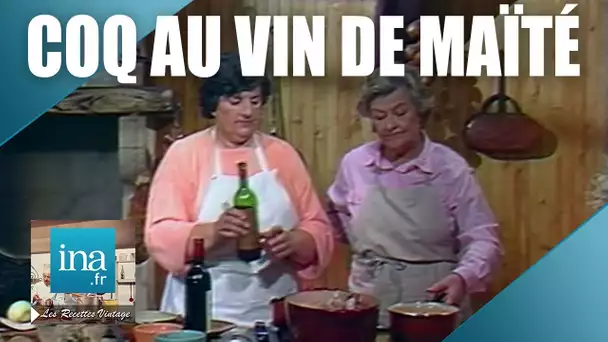 Recette : Coq au vin et pommes de terre sous la cendre de Maîté | Archive INA