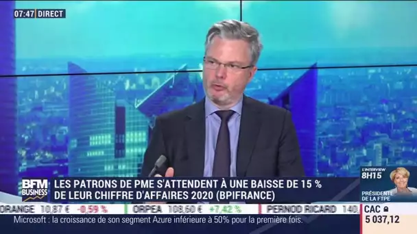 Philippe Mutricy (Bpifrance): Les patrons de PME voient une baisse de 15% de leur chiffre d'affaires