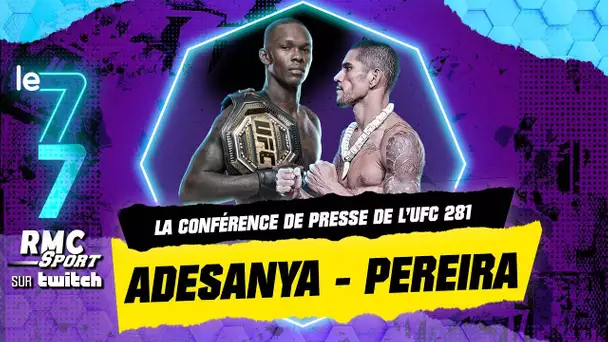 Twitch RMC Sport / UFC 281 : La conférence de presse avec le face-à-face entre Adesanya et Pereira