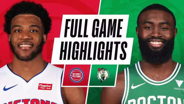 PISTONS at CELTICS | FULL GAME HIGHLIGHTS | February 12, 2021