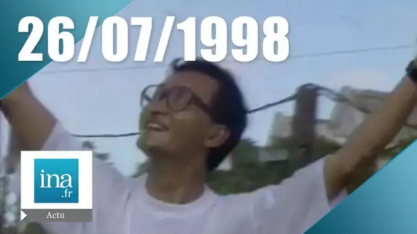 20h Antenne 2 du 26 juillet 1998 : Premières élections libres au Cambodge  | Archive INA