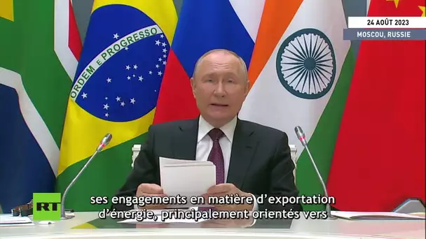Poutine s'est exprimé lors de la réunion BRICS Plus/Outreach du dernier jour du Sommet