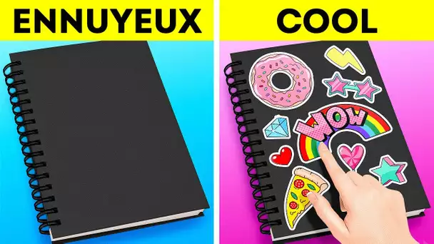 IDÉES DIY POUR LA RENTRÉE SCOLAIRE || IDÉES CRÉATIVES POUR TOUT LE MONDE