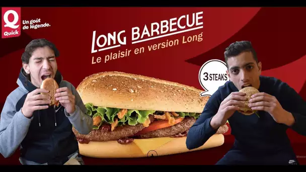 ON TESTE LE NOUVEAU LONG BARBECUE CHEZ QUICK ! DEGUSTATION