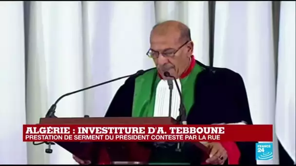 REPLAY – Prestation de serment d'Abdelmadjiid Tebboune, président algérien