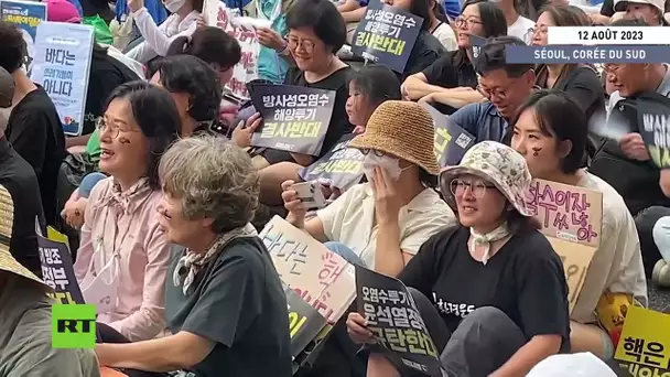 Corée du Sud : manifestation contre les projets de rejet des eaux radioactives de Fukushima