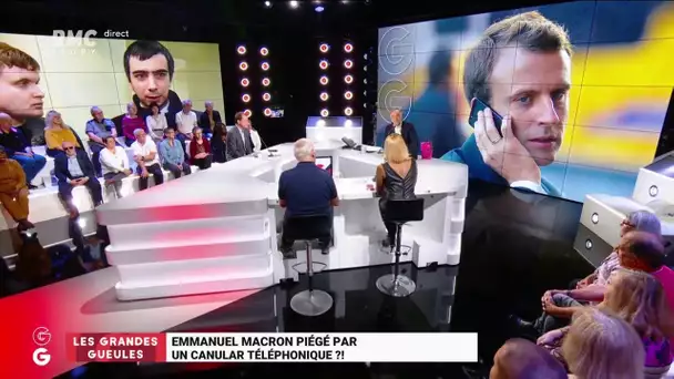 Les 'Grandes Gueules' de RMC: Emmanuel Macron piégé par un canular téléphonique?!