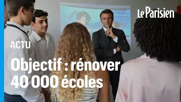 Macron annonce vouloir rénover plus de 40 000 établissements scolaires d’ici dix ans