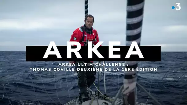 Arkea Ultim Challenge. Arrivée de Thomas Coville, deuxième de la course