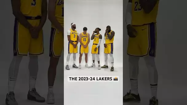 First look at the 2023-24 Lakers in uniform! 👀 | #Shorts