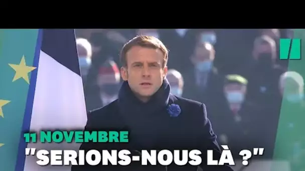 Aux commémorations du 11 novembre, la puissante anaphore de Macron