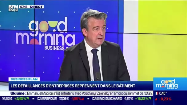 Olivier Salleron (FFB) : Les défaillances d'entreprises reprennent dans le bâtiment