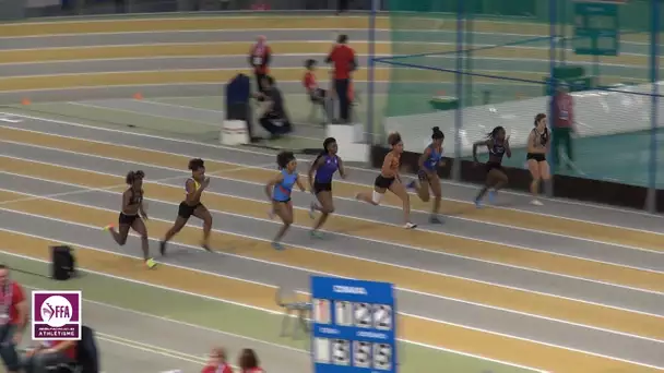 Aubière 2018 : Finale 60 m Espoirs F (Estelle Raffai en 7&#039;&#039;38)