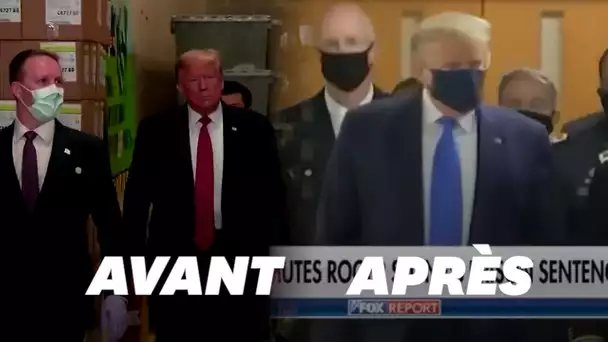 Trump assure n'avoir "jamais été contre le masque" sauf que...