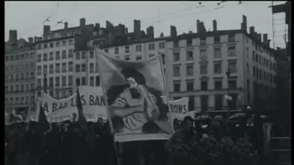 Une manifestation gauchiste à Lyon