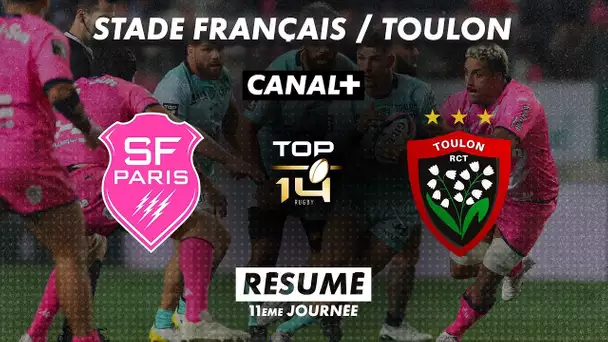 Le résumé de Stade Français / Toulon - TOP 14 - 11ème journée
