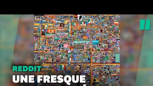 Sur Reddit, la pixelwar résumée dans un incroyable timelapse