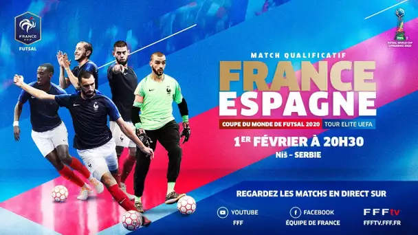 Futsal : France-Espagne en direct !