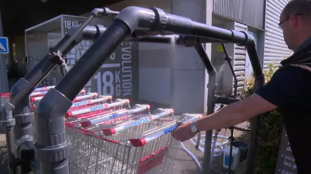 L'Archacaddie, désinfecteur de caddie
