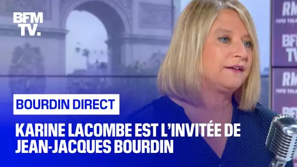 Karine Lacombe face à Jean-Jacques Bourdin en direct