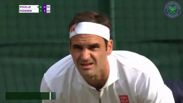Wimbledon : Roger Federer trop fort pour Lucas Pouille