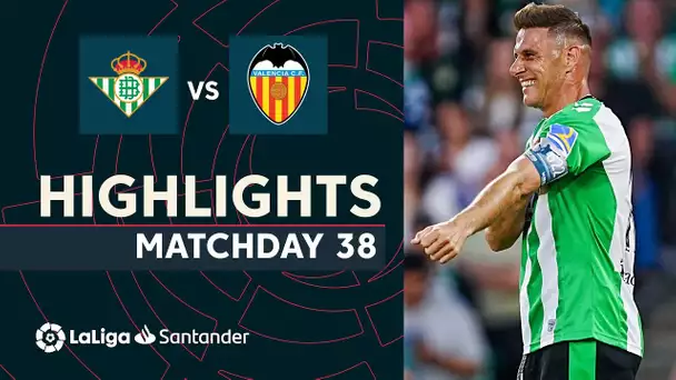 Resumen de Real Betis vs Valencia CF (1-1)