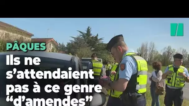 Pâques : la gendarmerie distribue des "amendes" aux bons automobilistes