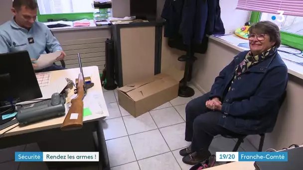 Haute-Saône : on dépose les armes au commissariat et à la gendarmerie