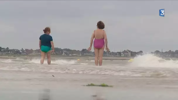 L&#039;eau de mer à 22° en Normandie