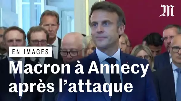 Attaque à Annecy : Macron félicite les secours et Henri, qui a poursuivi l'assaillant