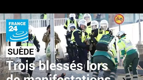 Trois personnes blessées en Suède lors de manifestations contre l'extrême droite • FRANCE 24