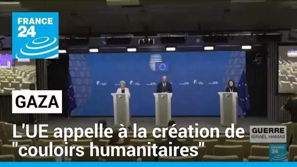 L'UE appelle à la création de "couloirs humanitaires" à Gaza • FRANCE 24