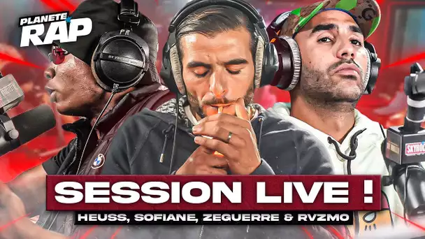 SESSION LIVE avec Heuss L'Enfoiré, Sofiane, Zeguerre & Rvzmo ! #PlanèteRap