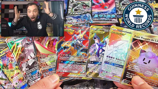 RECORD DU MONDE ! MEGA Ouverture de 100 BOOSTERS POKEMON ECLIPSE COSMIQUE #1